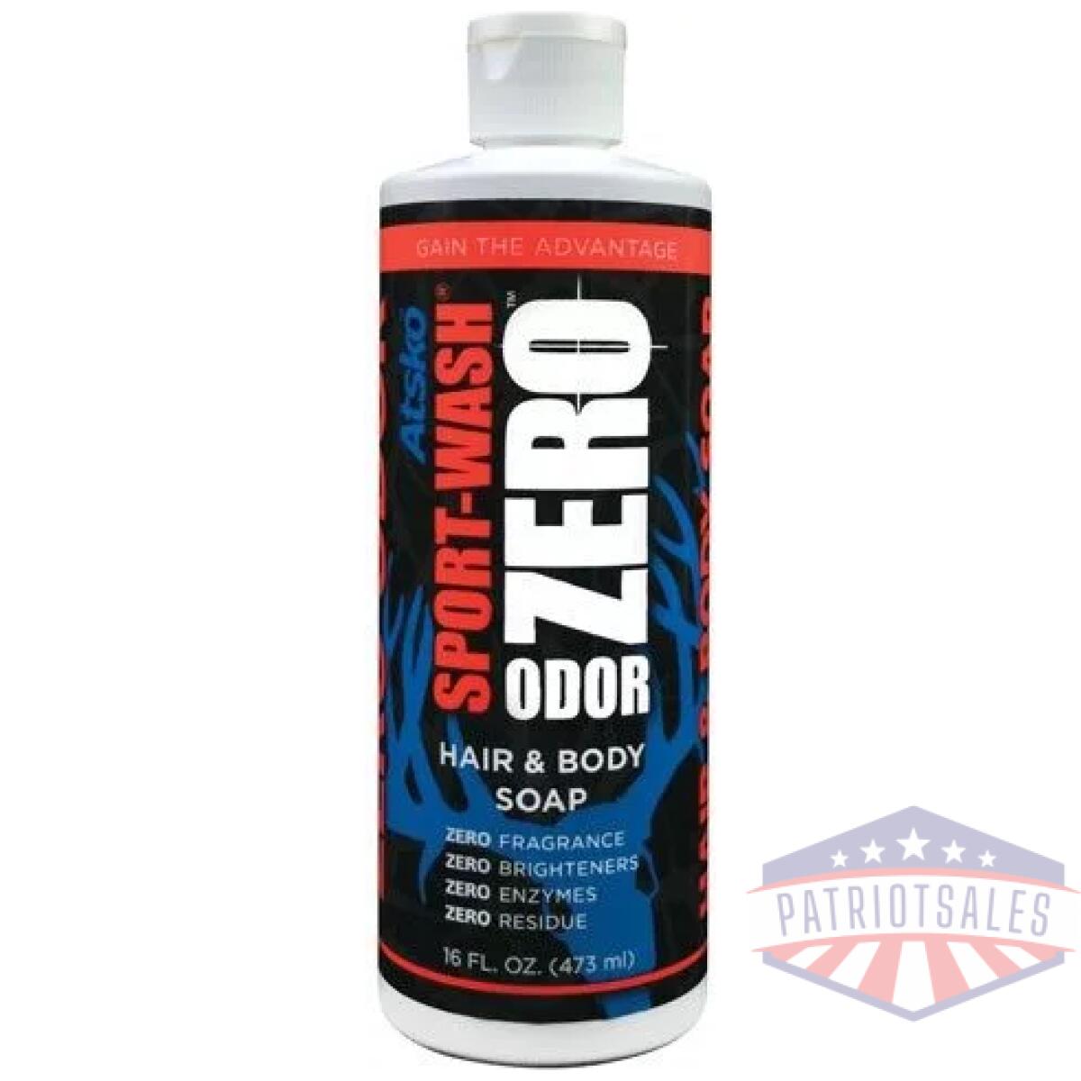 Atsko zero sport-wash hair & - body wash 16fl ounces - image 1