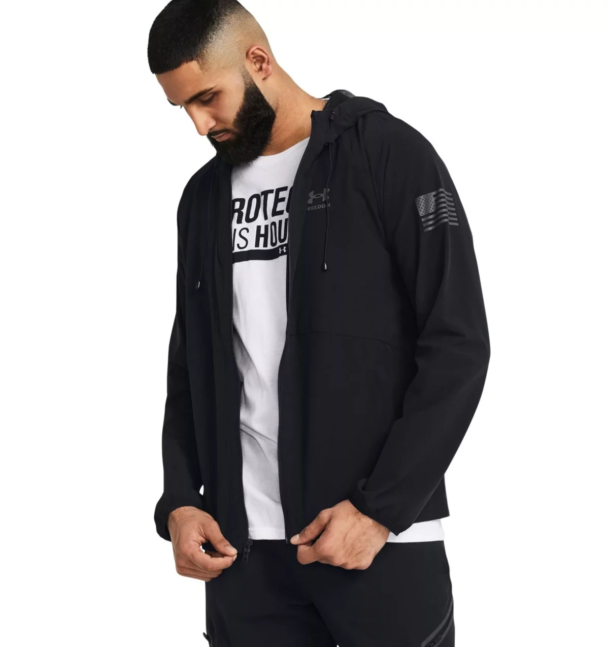 Men's ua freedom windbreaker jacket - image 1