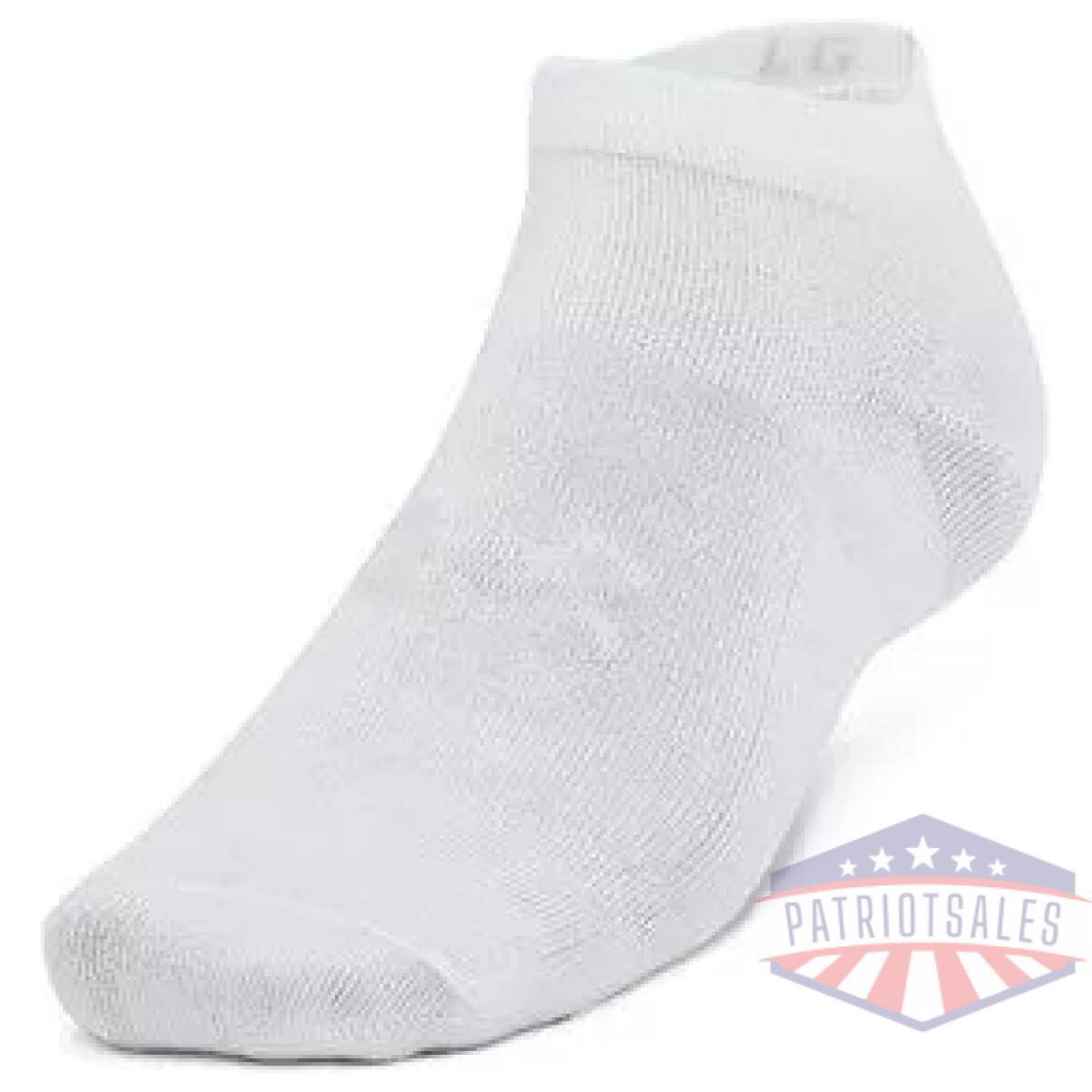 1386239100md - unisex ua essential 6-pack low cut socks - 1386239100md