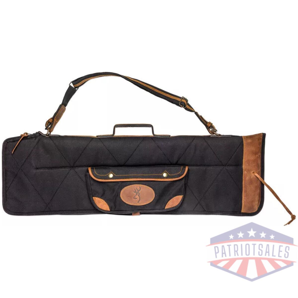 1413889912 - browning lona canvas gun case - 34. 5" o/u tkdwn blk/brwn trim - 1413889912