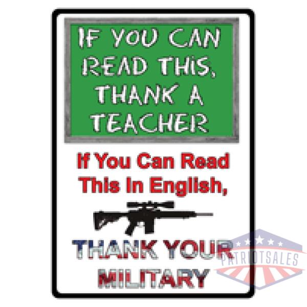 RIVERS EDGE TIN SIGN 12"X17" - "IF YOU CAN READ THIS SIGN"