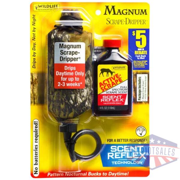 WRC DEER LURE ACTIVE SCRAPE/ - SCRAPE DRIPPER COMBO 4FL OZ