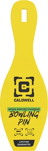 CALDWELL AR500 RIMFIRE BOWLING - PIN TARGET 1/4" YELLOW