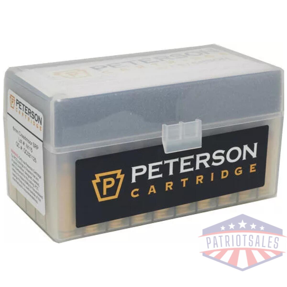 40050r - peterson unprimed cases - 6mm cm srp 50pack 10bx/cs - 40050r