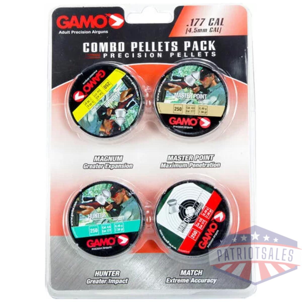 Gamo combo assort 177 cal. - match hunter mag & mp pellet - image 1