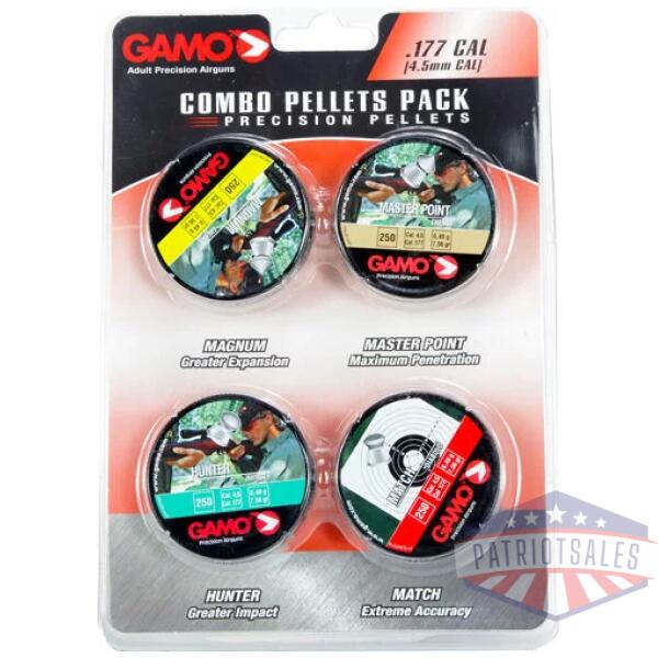 GAMO COMBO ASSORT 177 CAL. - MATCH HUNTER MAG & MP PELLET