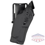 Model 6365RDS ALS/SLS Low-Ride, Level III Retention Duty Holster for Glock 17 MOS w/ Light