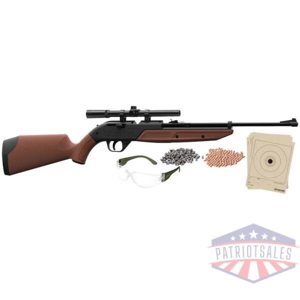 CROSMAN 760 PUMPMASTER RIFLE - BB/177 W/4X SCOPE GLASSES AMMO