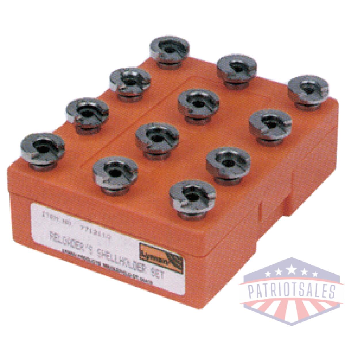 7712110 - lyman x-shellholder 12 piece - set & storage box - 7712110
