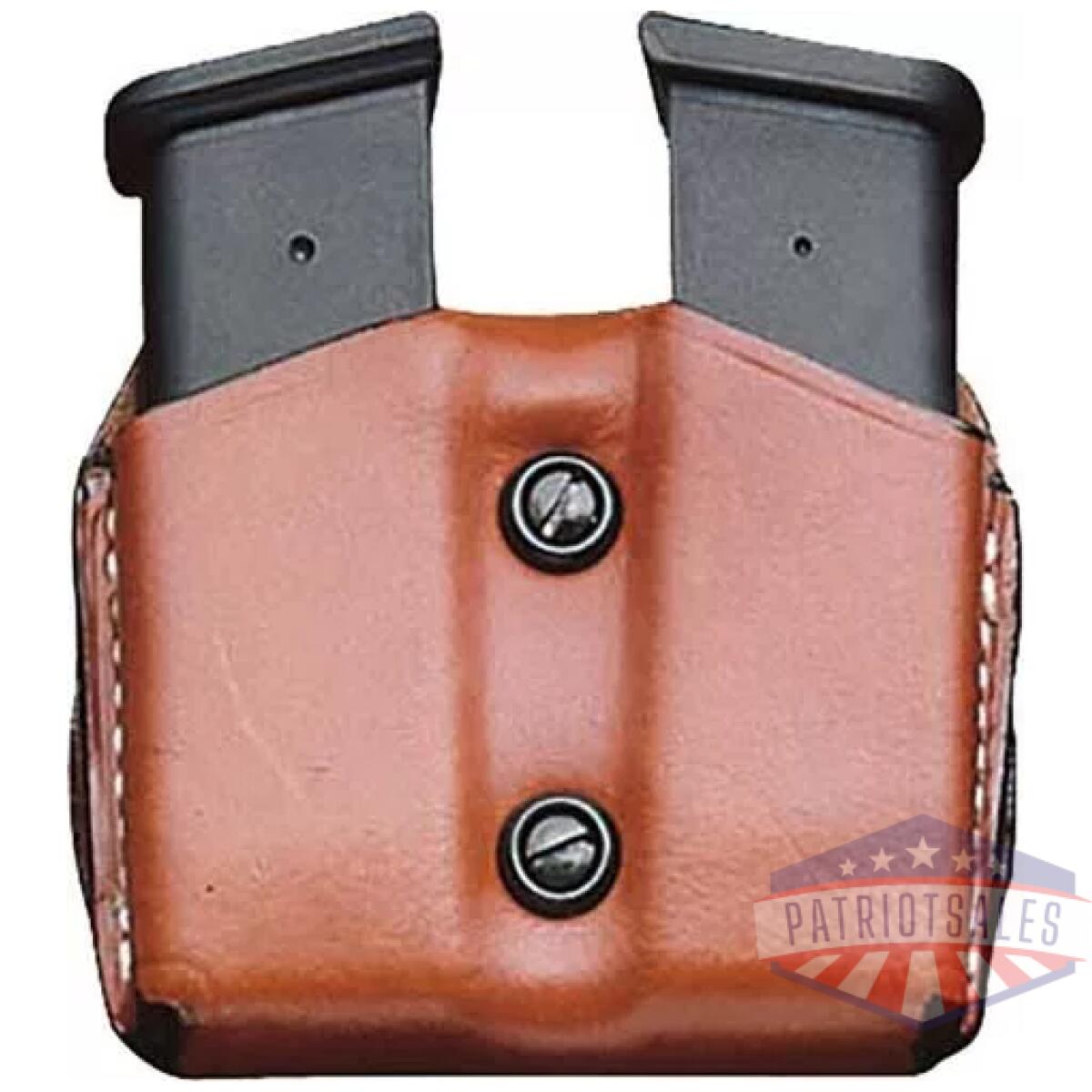 Desantis double mag pouch owb - leather sig p365 tan - image 1