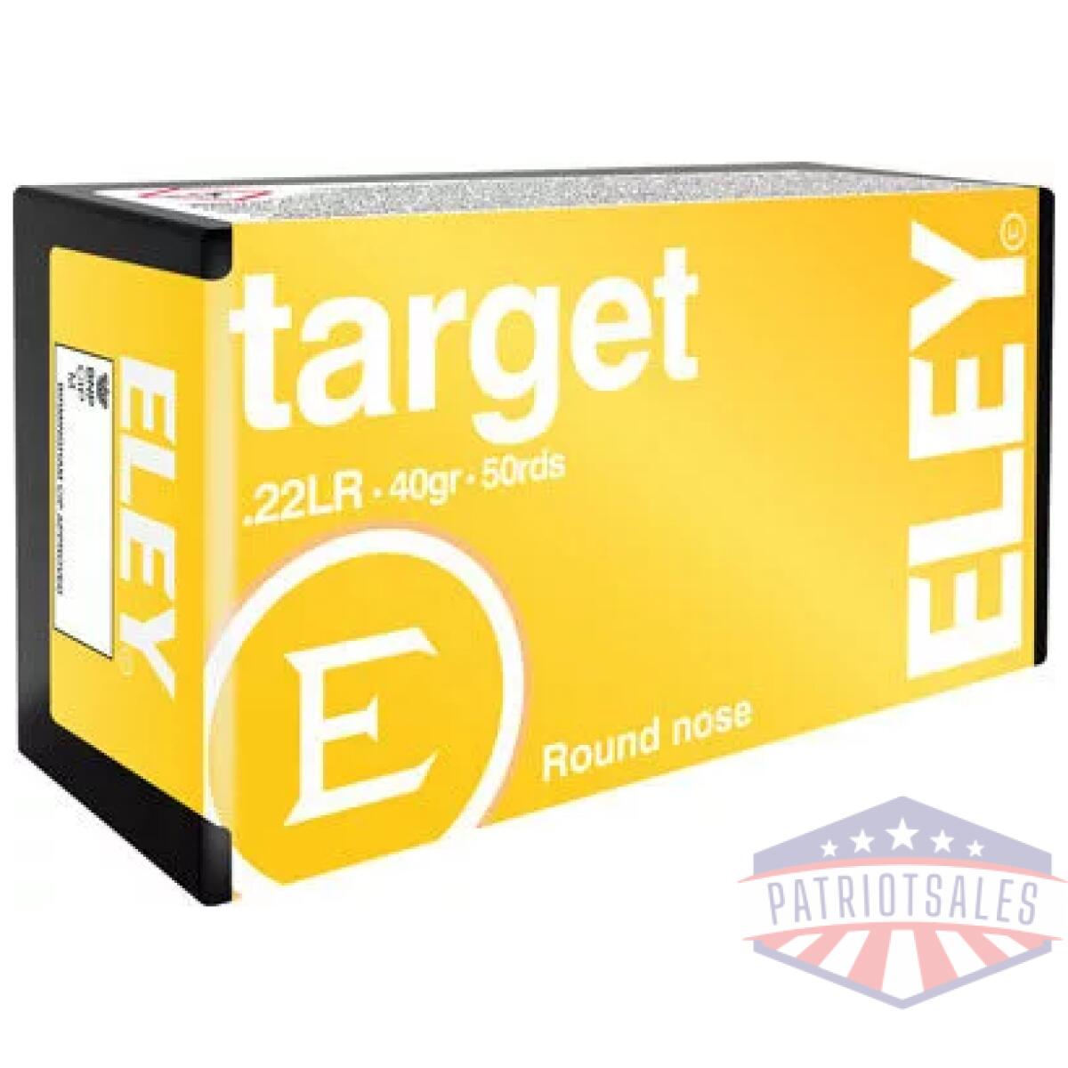 A03190_2_2 - eley target 22lr 40gr rn - 50rd 100bx/cs - a03190 2 2