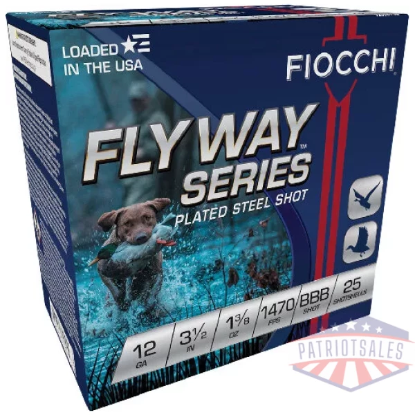 FIOCCHI FLYWAY 12GA 3.5" - 1-3/8OZ #BBB 25RD 10BX/CS