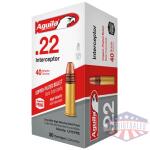 AGUILA INTERCEPTOR 22LR 40GR - LEAD-RN 1000RD CASE LOT