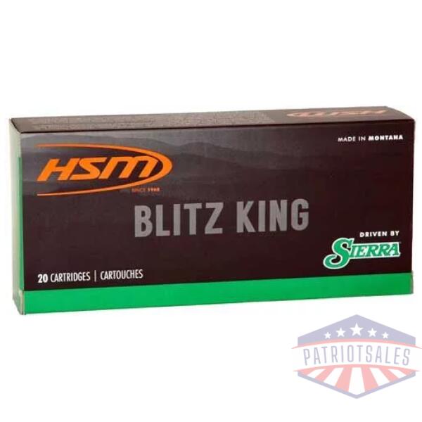 HSM 22-250 REM 55GR BLITZKING - 20RD 25BX/CS
