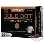 SPEER GOLD DOT 9MM LUGER - 115GR GDHP 20RD 10BX/CS