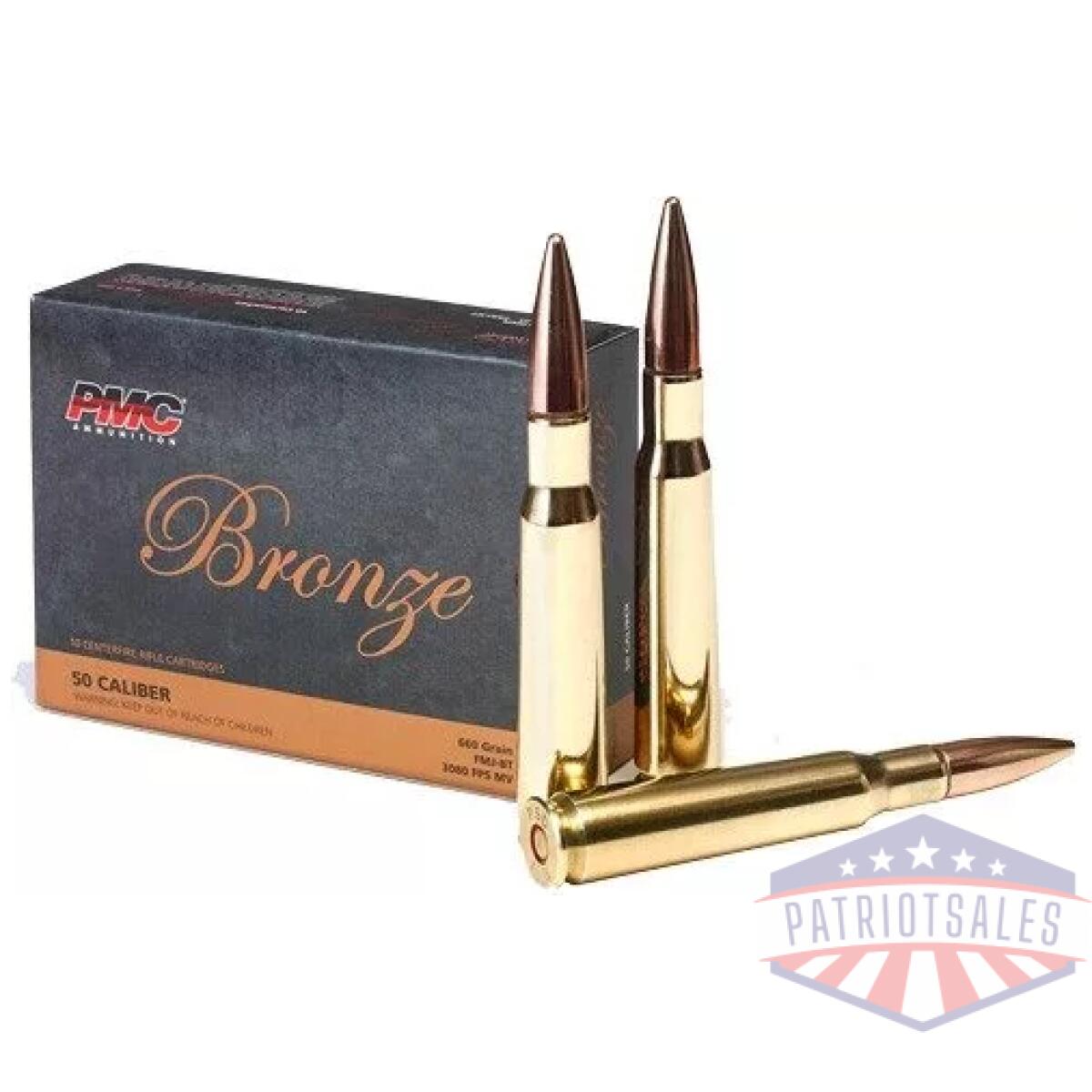 Pmc 50 bmg 660gr fmj-bt - 10rd 20bx/cs - image 2