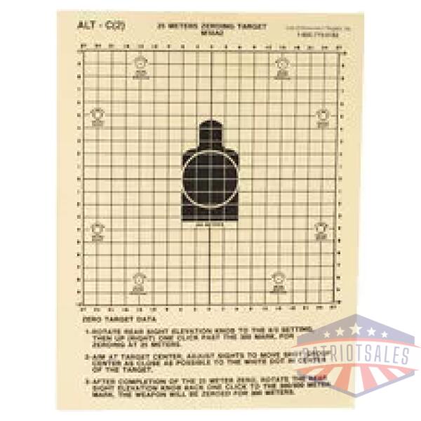 ACTION TGT 25 METERS DOD M16A2 100PK