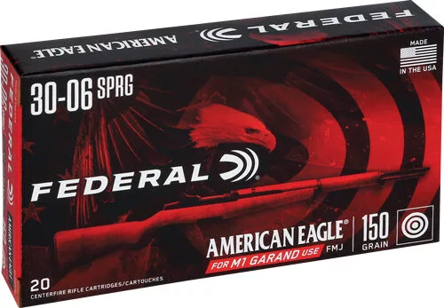 FEDERAL AE M1 GARAND 30-06 - 150GR FMJ 20RD 10BX/CS