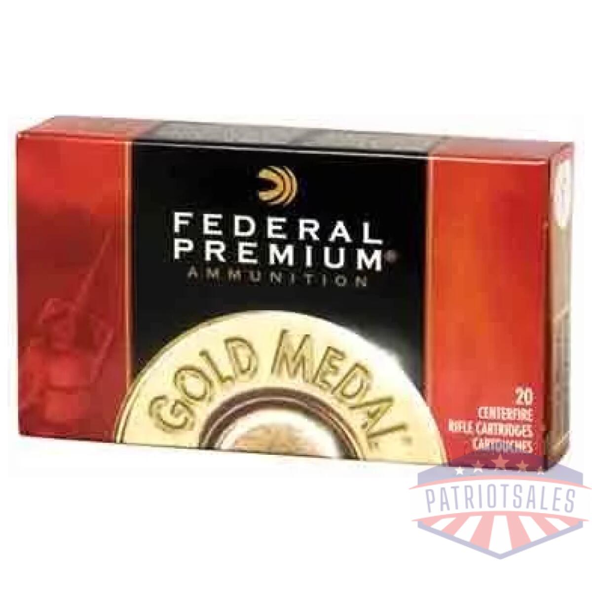 Federal gold medal 338 lapua - mag 300gr match 20rd 10bx/cs - image 2