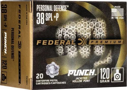 FEDERAL PUNCH 38 SPECIAL +P - 120GR JHP 20RD 10BX/CS