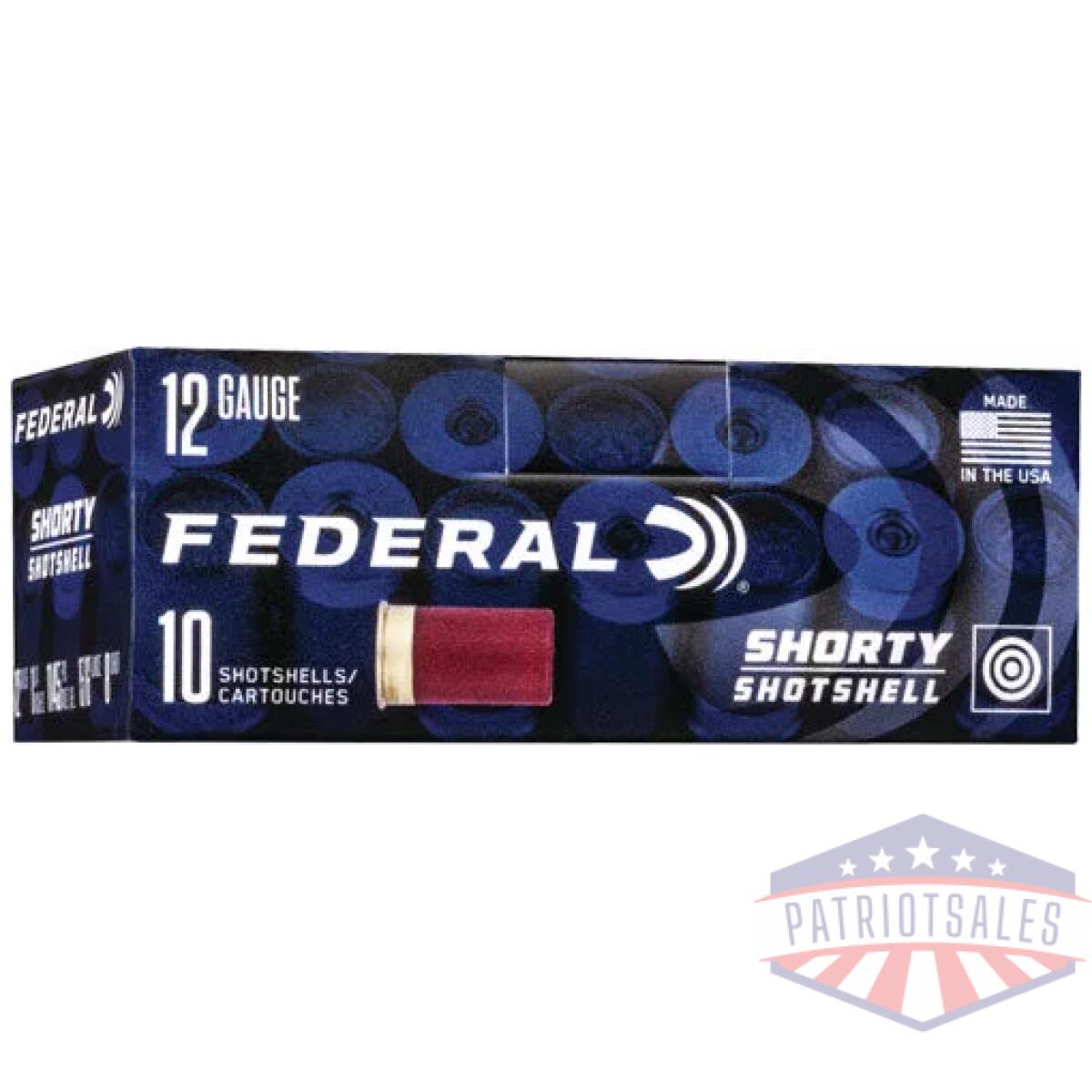 Federal shorty shotshell 12ga - 1. 75" 15/16oz #8 10rd 10bx/cs - image 1