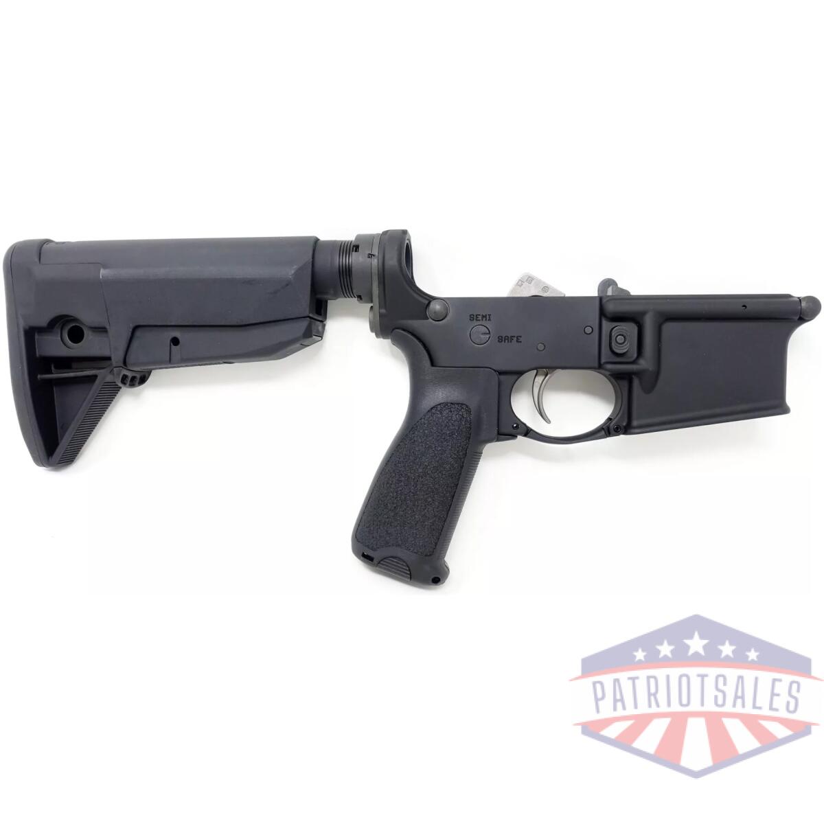 Bcm-lrg-rms-stk-mod-0-blk - lower receiver group w/ mk2 receiver extension & stock mod 0 - bcm lrg rms stk mod 0 blk