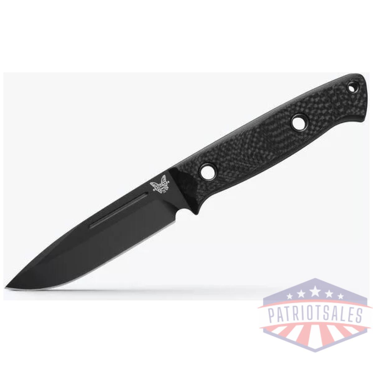 Bm-163bk - bushcrafter | carbon fiber | drop-point - bm 163bk