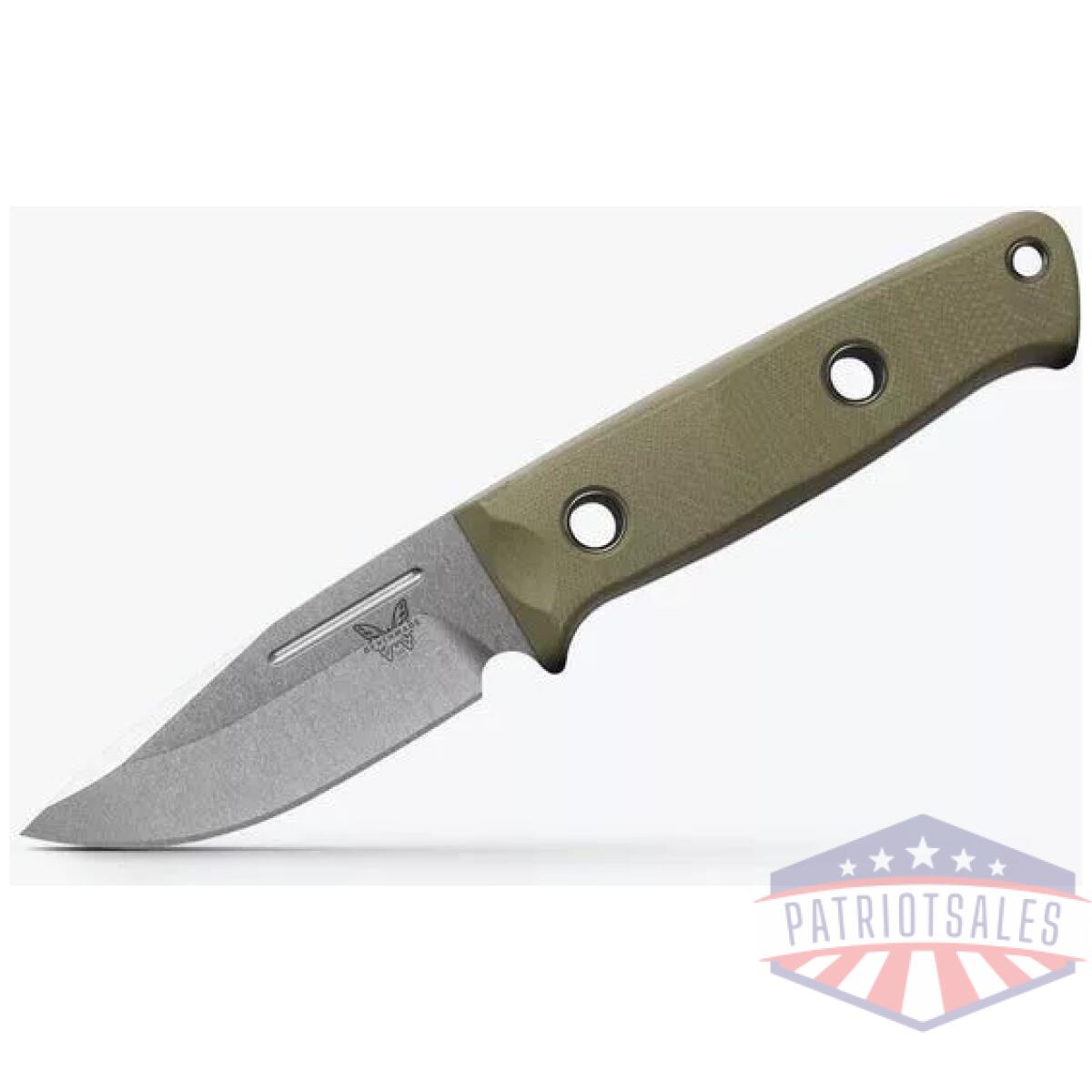 Bm-165-1 - mini bushcrafter | od green g10 | drop-point - bm 165 1
