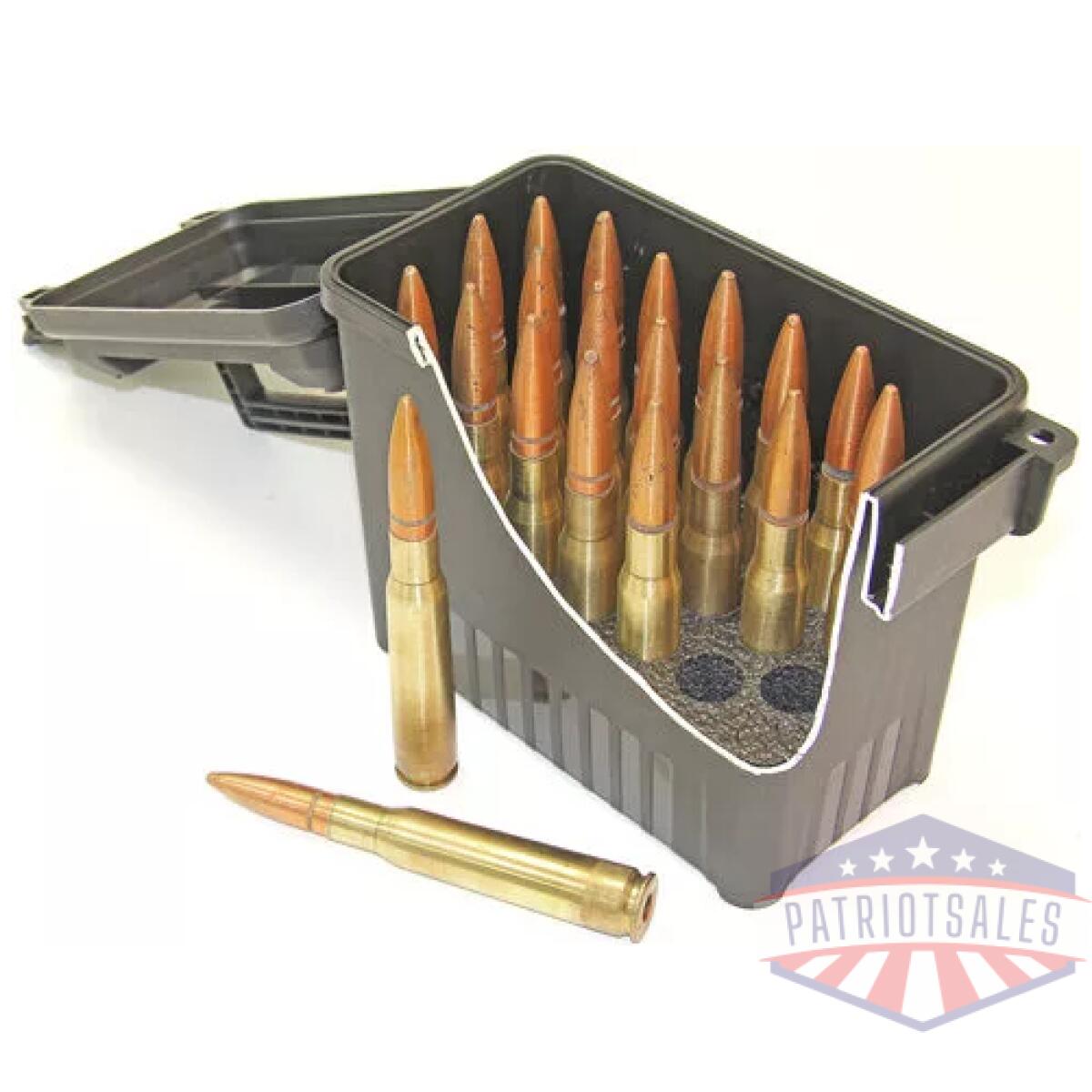 Mtm 50 bmg ammo can 20 round - black pre-cut foam lockable - image 3