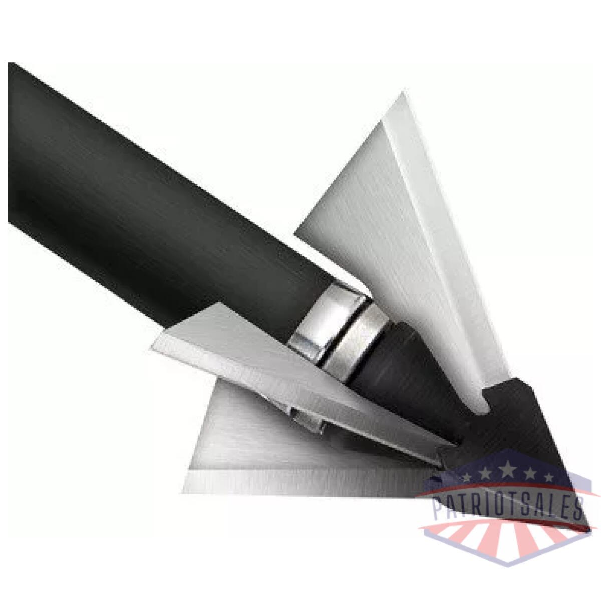 Qad exodus broadhead 100gr - 1. 25" cut full blade 3/pk - image 1