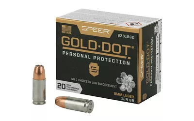 SPR GOLD DOT 9MM 124GR HP 20/200
