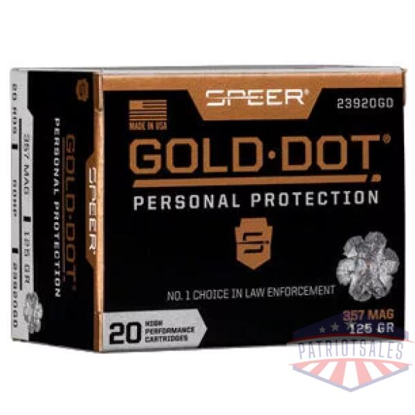 SPR GOLD DOT 357MAG 125GR HP 20/200