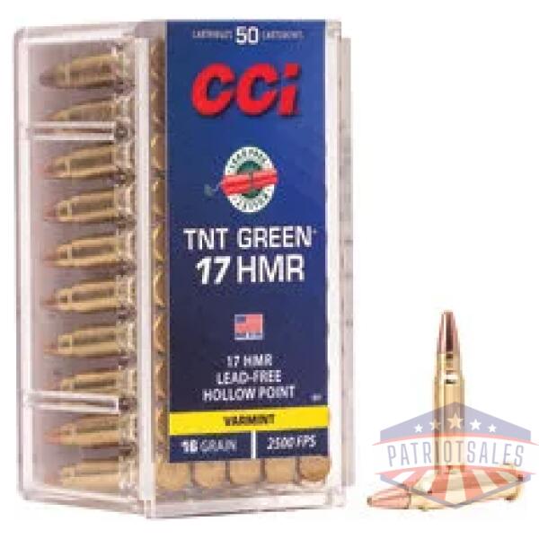 CCI 17HMR 16GR TNT GREEN 50/2000