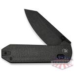 CIVIVI Yonder Thumb Stud & Crossbar Lock Knife Dark Green Canvas Micarta Handle