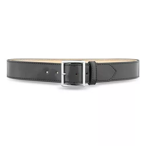 1-3/4"" Hi-Gloss Leather Garrison Belt with Nickel Buckle