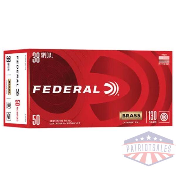 FED CHAMP 38SPL 130GR FMJ 50/1000