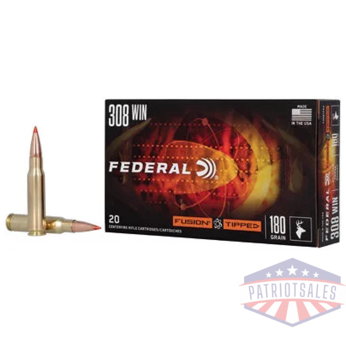Fusion tipped 308win 180gr 20/200 - image 1