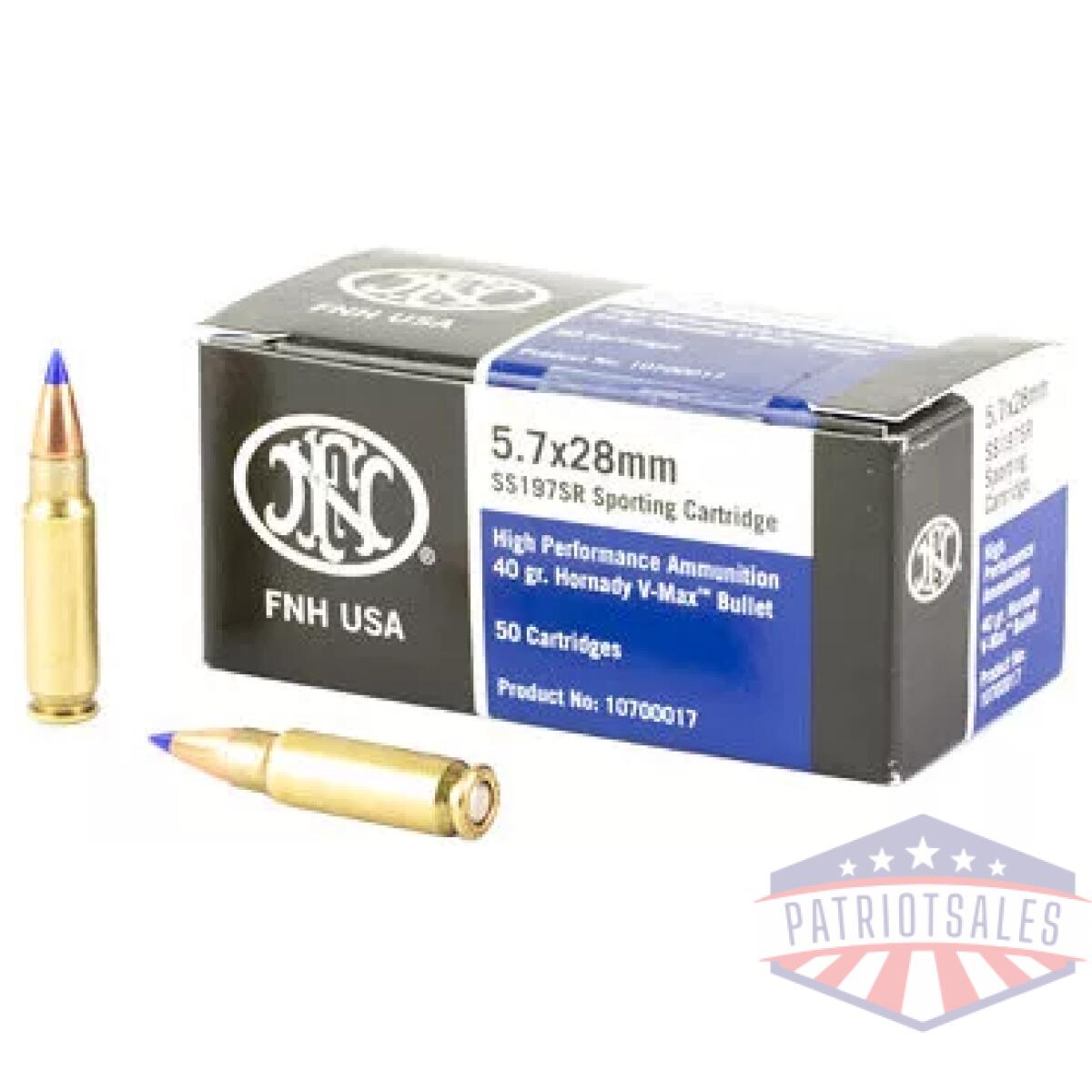 Fn ss197sr 5. 7x28mm 40gr 50/500 - image 1