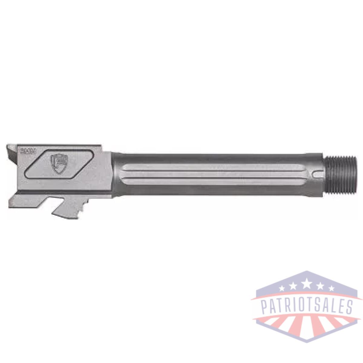 Fortfm-g19-tb-grey_1 - fortis barrel for glk 19 grey thrd - fortfm g19 tb grey 1