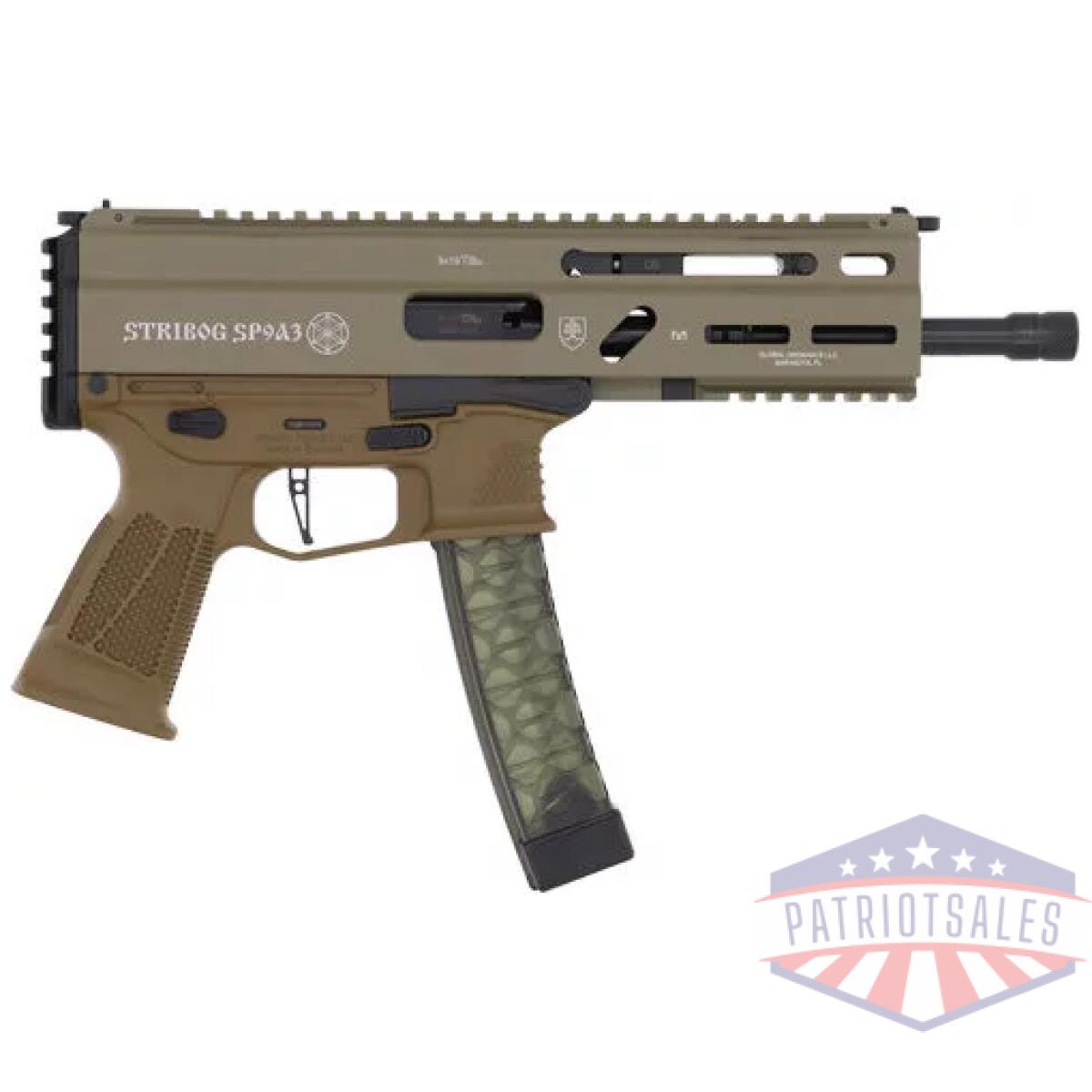 G197892004770-1 - grand power stribog sp9a3 9mm - 8" bbl 30 rd mag fde - g197892004770 1