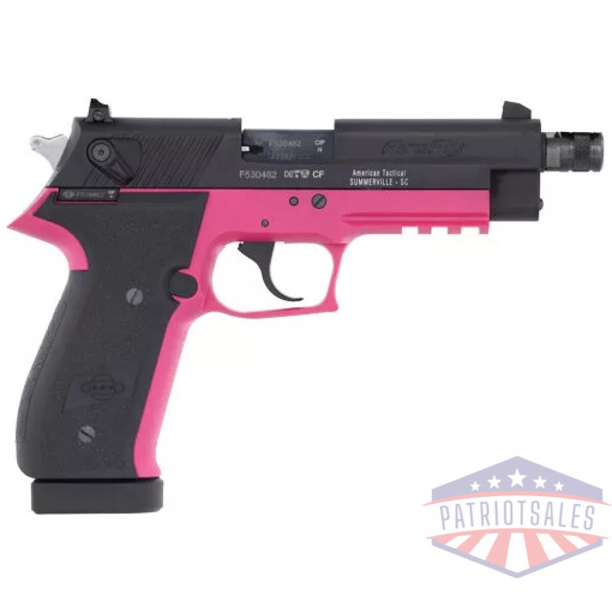 G2213tffpa - german sport firefly 22lr - 4. 9" fs 13rd threaded pink - g2213tffpa