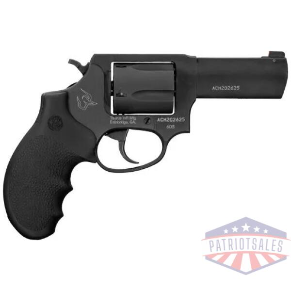 TAURUS 605 357MAG 3" NIGHT - SIGHT 5-SHOT OXIDE RUBBER GRP