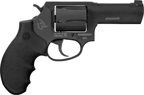 TAURUS 605 357MAG 3" NIGHT - SIGHT 5-SHOT OXIDE RUBBER GRP