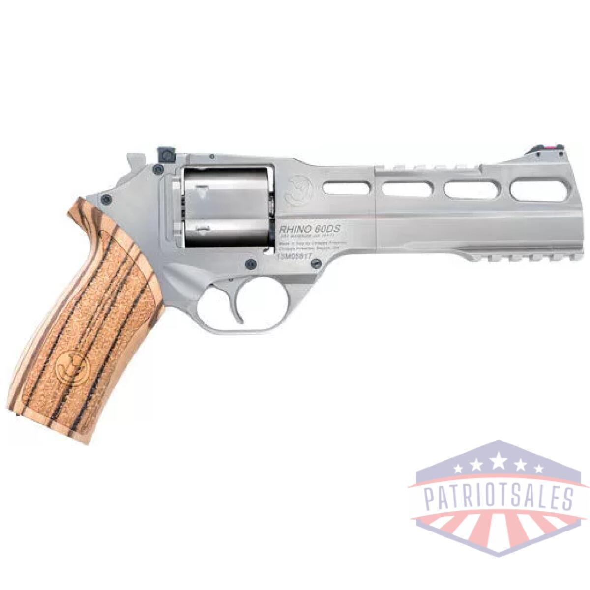 Chiappa rhino 60ds 357mag - 6" adj. Sight chrome/walnut. - image 1