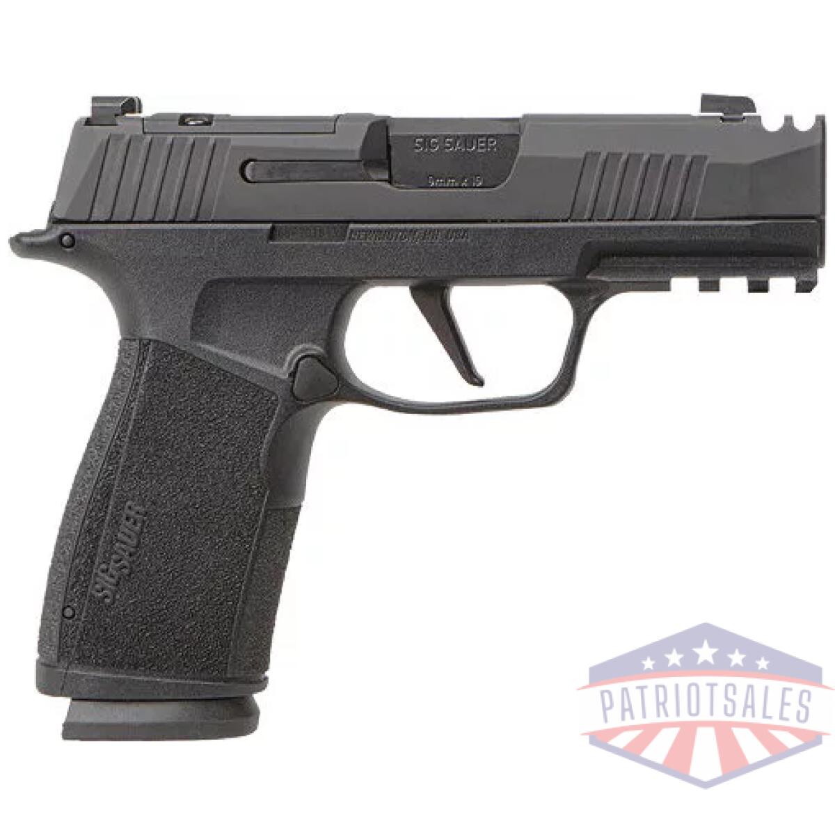 G365xca9comp10 - sig p365x macro comp 9mm 3. 1" - compensator xray-3 (2)10rd blk - g365xca9comp10