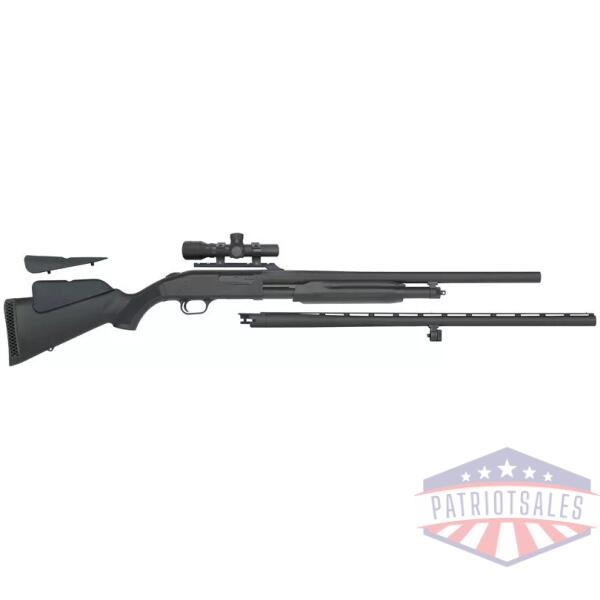 MOSSBERG 500 COMBO 12GA 3" - 28"VR 24"RIFLED & 2.5X20 SCOPE