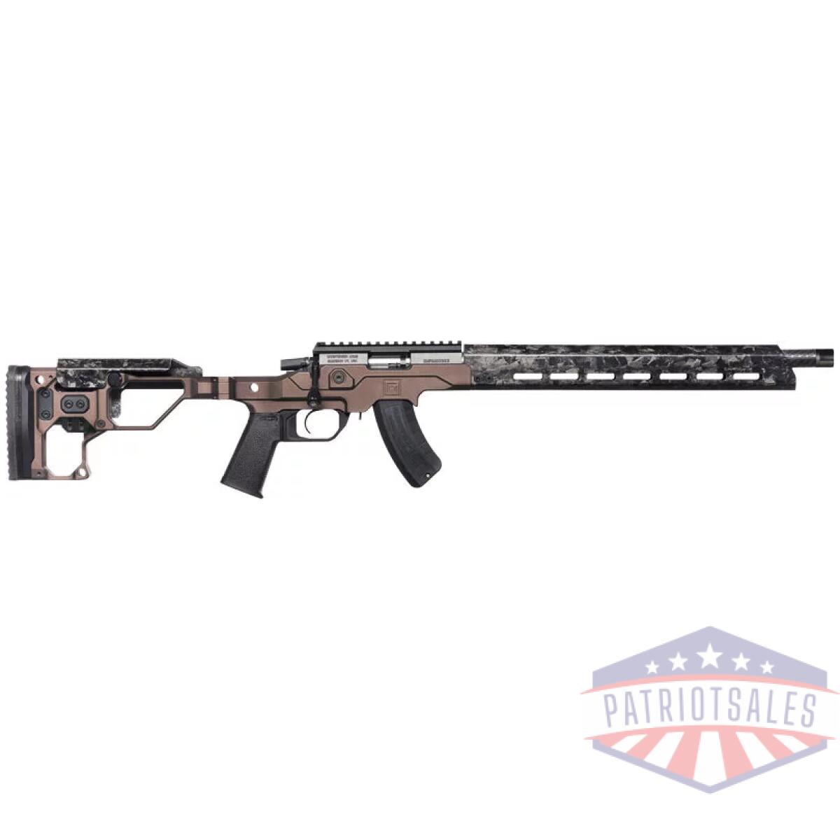 Christensen mpr rimfre 17hmr - 16" cf/chassis brown adj fldg - image 1