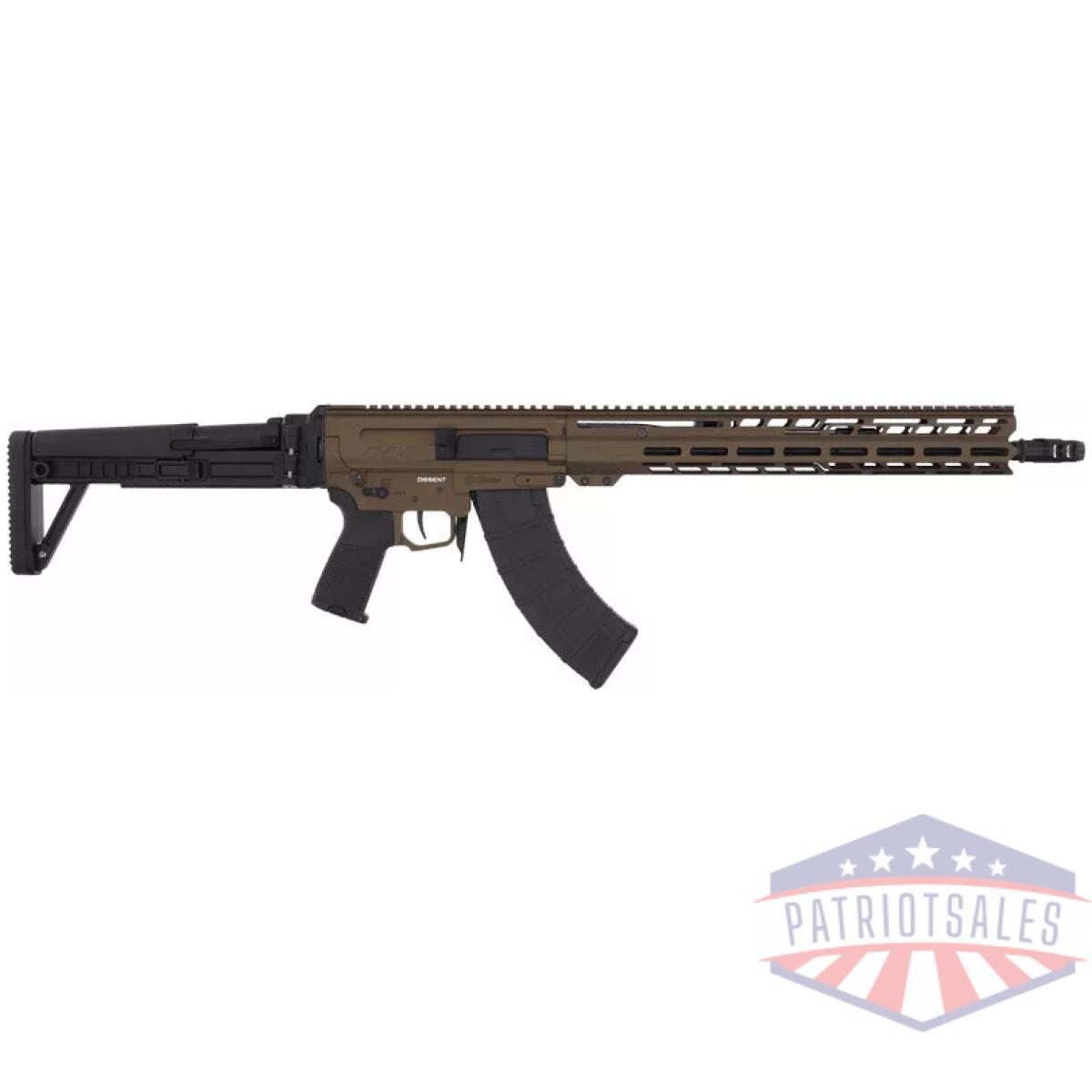 G86ad60bmb_1 - cmmg rifle dissent mk47 7. 62x - 39 16. 1" 30rd folding stk brnz - g86ad60bmb 1
