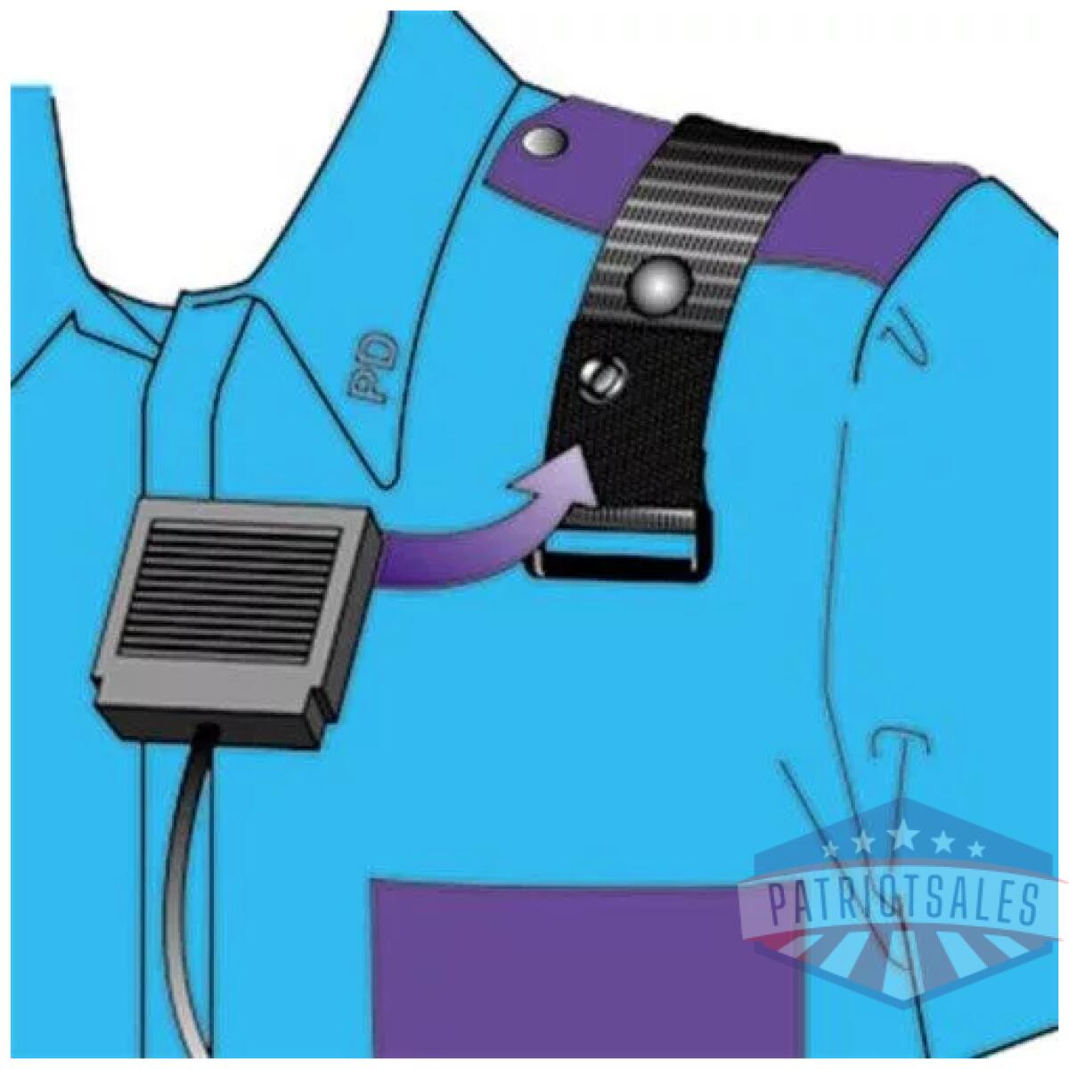 Epaulet microphone holder - image 1