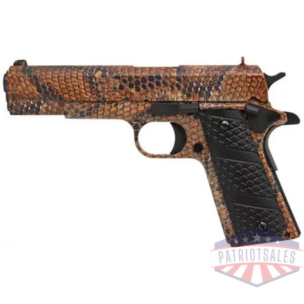 IVER JOHNSON 1911A1 45ACP 5" - FS 8RD RATTLESNAKE